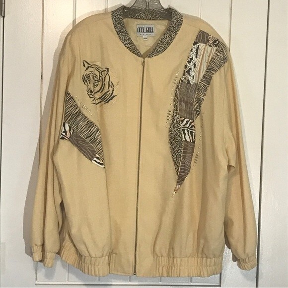 Vintage City Girl Zip Front Jacket MADE IN USA - Picture 2 of 11